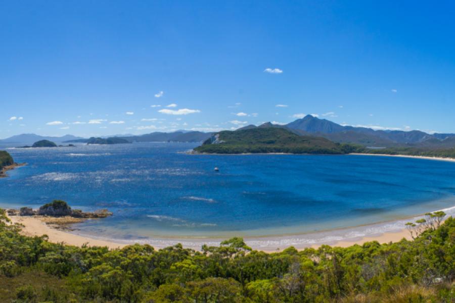 Helsal IV in Spain Bay, Port Davey, South West Tasmania